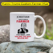 Grappige Trump grootste boer gepersonaliseerd Koffiemok