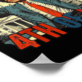 Grappige Trump Happy 4 juli Onafhankelijkheidsdag Poster (Hoek)