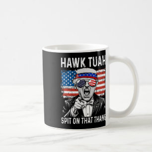 Grappige Trump Hawk Tuah - spuug op die Thang Meme Koffiemok