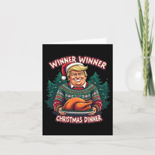 Grappige Trump Humor kerstwinnaar Kaart (Voorkant)