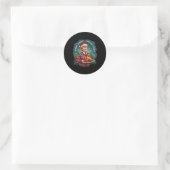Grappige Trump Humor kerstwinnaar Ronde Sticker (Tas)