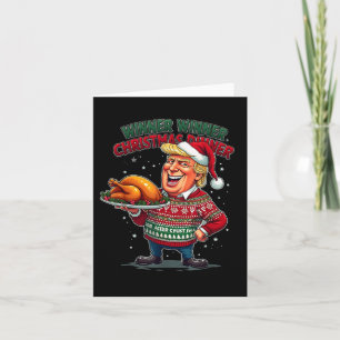 Grappige Trump Humor Winnaar Winnaar Kerst Diner M Kaart