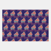 Grappige Trump, ik ben thuis voor de kerst Inpakpapier Vel (Voorkant)