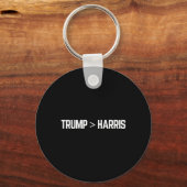Grappige Trump Is Groter Dan Harris Stem Republike Sleutelhanger (Voorkant)