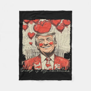 Grappige Trump Is Mijn Valentijn Ugly Sweaters Tru Fleece Deken