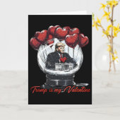 Grappige Trump Is Mijn Valentijn Ugly Sweaters Tru Kaart (Gele Bloem)