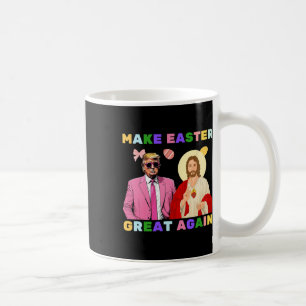 Grappige Trump Jezus Christus Maak Pasen Groot Aga Koffiemok