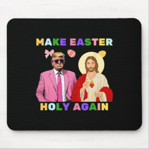Grappige Trump Jezus Christus Maak Pasen Heilig Ag Muismat
