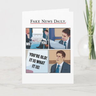 Grappige Trump Jonathan Swan Interview Verjaardag Kaart