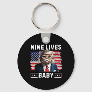 Grappige Trump Kat 9 Levens Door Grappig Stem Op T Sleutelhanger