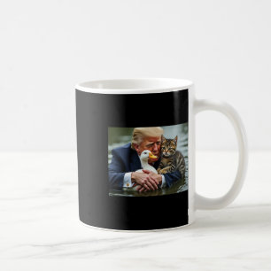Grappige Trump Kat En Eend Memes Kerstmis Hallowee Koffiemok