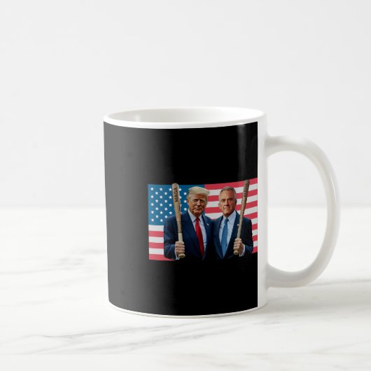 Grappige Trump Kennedy Mega Maha Baseball Bat USA  Koffiemok (Rechts)