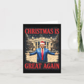Grappige Trump kerst is weer geweldig kerstpyjama Kaart (Voorkant)