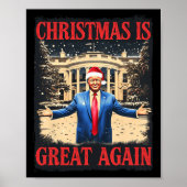 Grappige Trump kerst is weer geweldig kerstpyjama Poster (Voorkant)