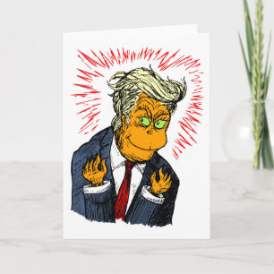 Grappige Trump kerst Kaart