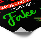 Grappige Trump Kerst Pyjama Vals Nieuws  Poster (Hoek)