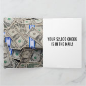 Grappige Trump Kerstkaart, $2.000 Kaart (Binnen)