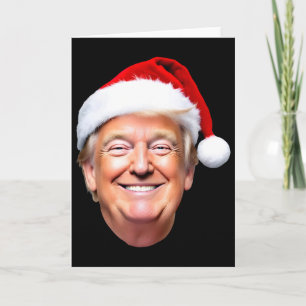 Grappige Trump Kerstman Hoed Donald Trump Kerstmis Kaart