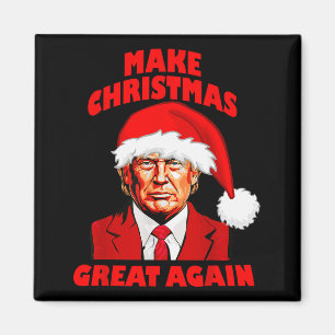 Grappige Trump Kerstman Hoed Maak Kerstmis Weer Gr Magneet