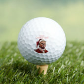 Grappige Trump Kerstman Kaart Golfballen (Insitu Shirt)