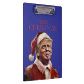 Grappige Trump Kerstman Kaart Klembord (Rechts)