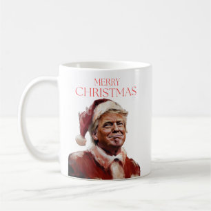 Grappige Trump Kerstman Kaart Koffiemok