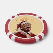 Grappige Trump Kerstman Kaart Poker Chips (Enkel)
