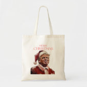 Grappige Trump Kerstman Kaart Tote Bag (Voorkant)
