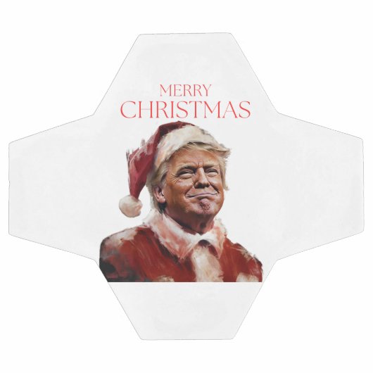 Grappige Trump Kerstman Kaart Voetbal (Enkel)