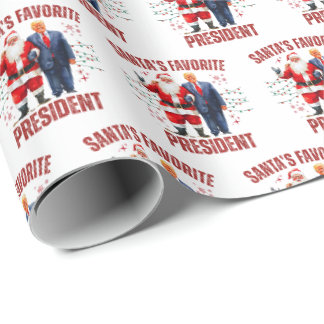 Grappige Trump Kerstmis Cadeaupapier