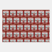 Grappige Trump kerstmuts maken kerst weer geweldig Inpakpapier Vel (Voorkant)