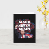 Grappige Trump Laat Vuurwerk Groot Zondermeer Nieu Kaart (Gele Bloem)