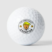 Grappige Trump Lie en Cheat Champion Golfballen (Voorkant)