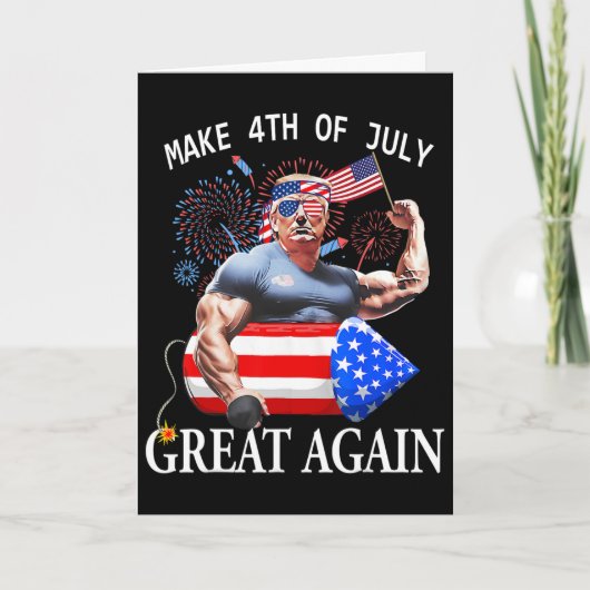 Grappige Trump Maak 4 juli weer Groot Trump Kaart (Voorkant)
