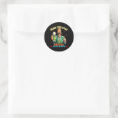 Grappige Trump  Maak De Golf Geweldig   Ronde Sticker (Tas)