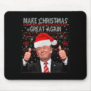 Grappige Trump Maak Kerstmis Groot Nog Een Lelijke Muismat