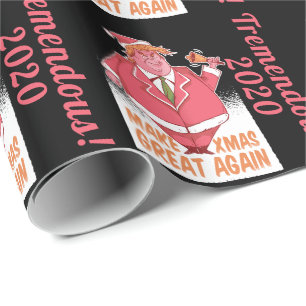 Grappige Trump Maak Kerstmis Weer Groot 2020 Aange Cadeaupapier