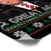 Grappige Trump Maak Kerstmis Weer Groot Afzichteli Poster (Hoek)