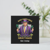 Grappige Trump "Maak Mardi Gras weer Groot" Kaart (Staand voorkant)