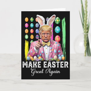 Grappige Trump Maak Pasen Weer Groot Konijn Jacht  Kaart