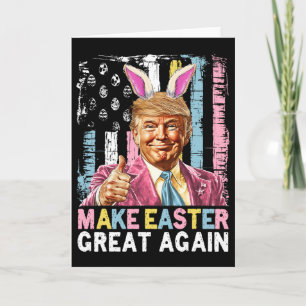 Grappige Trump Maak Pasen Weer Groot Konijn Jacht  Kaart