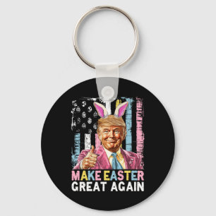 Grappige Trump Maak Pasen Weer Groot Konijn Jacht  Sleutelhanger