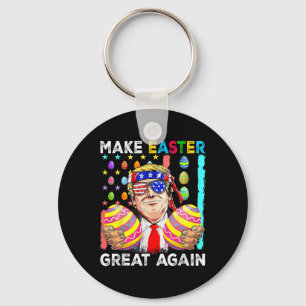 Grappige Trump Maak Pasen Weer Groot Konijn Jacht  Sleutelhanger