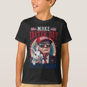 Grappige Trump Maak Pasen Weer Groot Konijn Jacht T-shirt