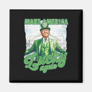 Grappige Trump Maak St. Patrick's Day Weer Groot I Magneet
