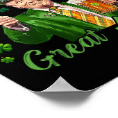 Grappige Trump Maak St. Patrick's Day Weer Groot I Poster (Hoek)