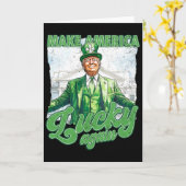 Grappige Trump Maak St Patrick's Day Weer Groot Ir Kaart (Gele Bloem)