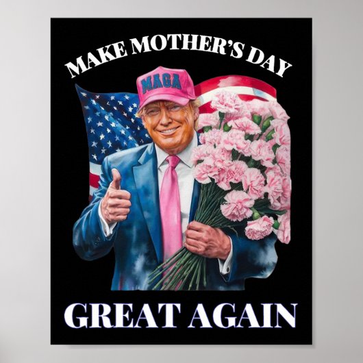 Grappige Trump maakt Moederdag weer geweldig Poster (Voorkant)