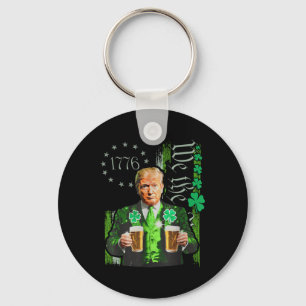 Grappige Trump maakt St Patrick's Day weer geweldi Sleutelhanger