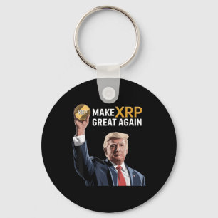 Grappige Trump maakt XRP weer geweldig XRP Crypto Sleutelhanger